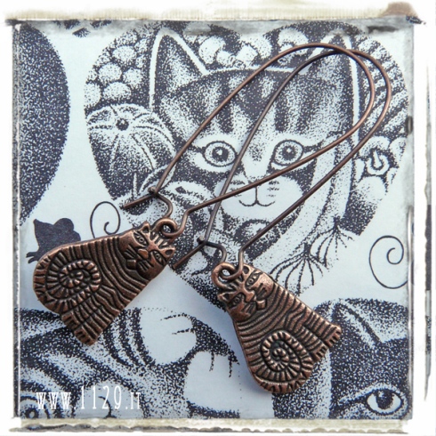 orecchini-charm-gatto-rame-copper-cat-earrings